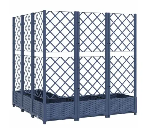 Sodo Lovelis Su Treliažu, Mėlyna Pilkas, 120X120X121,5cm Pp