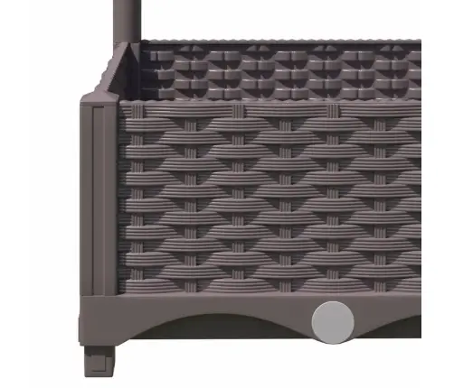 Sodo Vazonas Su Grotelėmis, Rudas, 120X40X121,5 cm Pp