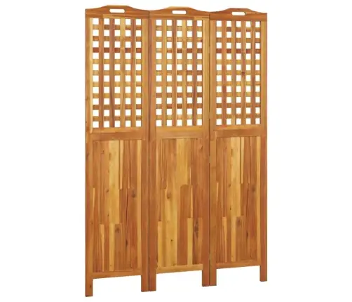 Kambario Pertvara, 3 Segmentai, 121,5X2X180cm Akacijos Masyvas