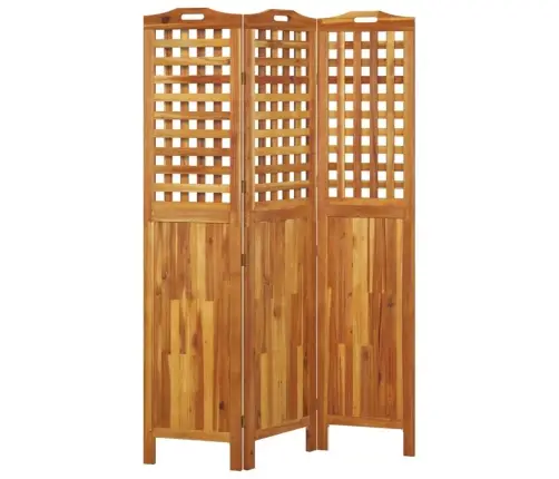 Kambario Pertvara, 3 Segmentai, 121,5X2X180cm Akacijos Masyvas