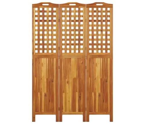 Kambario Pertvara, 3 Segmentai, 121,5X2X180cm Akacijos Masyvas