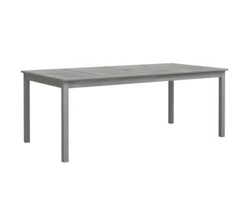 Sodo Stalas, Pilkas, 200X100X75cm Akacijos Medienos Masyvas