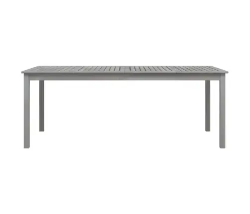 Sodo Stalas, Pilkas, 200X100X75cm Akacijos Medienos Masyvas