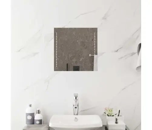 Vannasistabas Spogulis Ar Led, 40X40 Cm Vidaxl