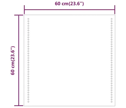 Led Vannitoapeegel, 60X60 Cm