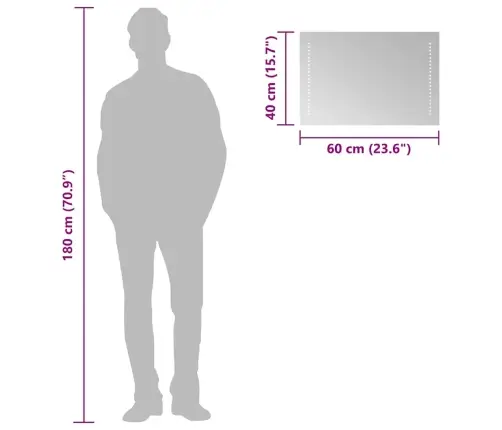 Led Vannitoapeegel, 60X40 Cm