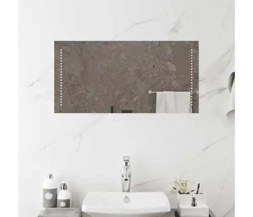 Vannasistabas Spogulis Ar Led, 80X40 Cm Vidaxl