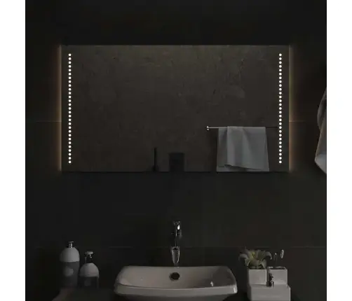 Vannasistabas Spogulis Ar Led, 90X50 Cm Vidaxl