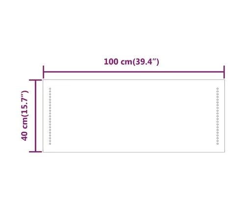 Vonios Kambario Led Veidrodis, 100X40Cm Vonios Kambario Led Veidrodis, 100X40Cm