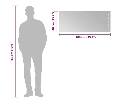 Vonios Kambario Led Veidrodis, 100X40Cm Vonios Kambario Led Veidrodis, 100X40Cm