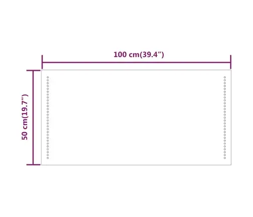 Vannitoa Led-Peegel 100X50 Cm
