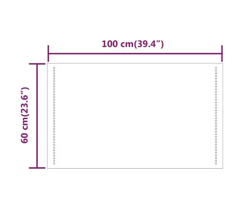 Led Vannitoapeegel, 100 X 60 Cm