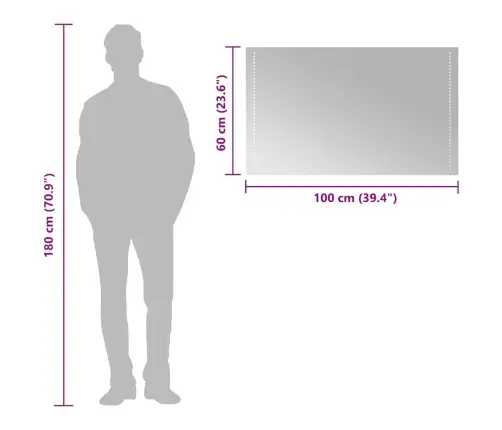 Led Vannitoapeegel, 100 X 60 Cm