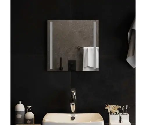 Vannasistabas Spogulis Ar Led, 40X40 Cm Vidaxl