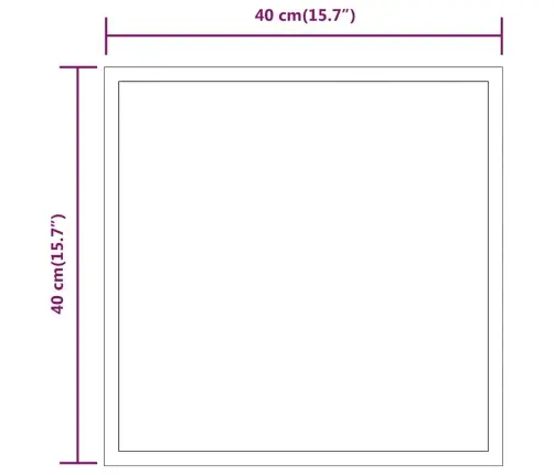 Vonios Kambario Led Veidrodis, 40X40Cm