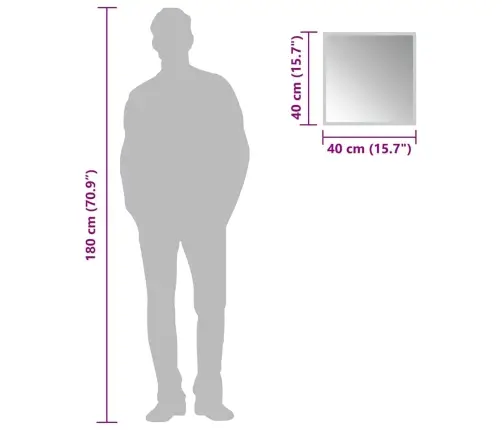 Vonios Kambario Led Veidrodis, 40X40Cm