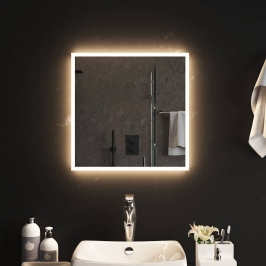 Vannasistabas Spogulis Ar Led, 50X50 Cm Vidaxl