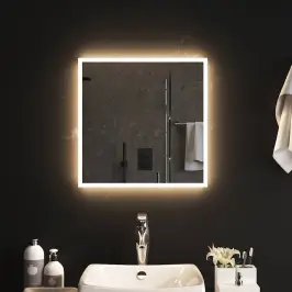 Vannasistabas Spogulis Ar Led, 50X50 Cm Vidaxl