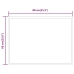 Vannasistabas Spogulis Ar Led, 80X60 Cm Vidaxl