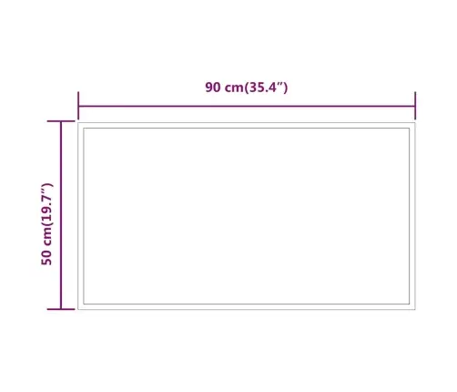 Vonios Kambario Led Veidrodis, 90X50Cm Vonios Kambario Led Veidrodis, 90X50Cm