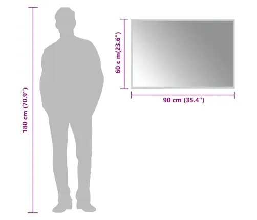 Vannasistabas Spogulis Ar Led, 90X60 Cm Vidaxl