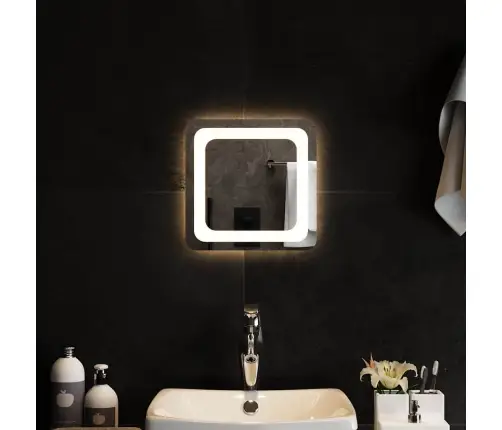 Vannasistabas Spogulis Ar Led, 30X30 Cm Vidaxl