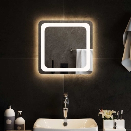 Vannasistabas Spogulis Ar Led, 40X40 Cm Vidaxl