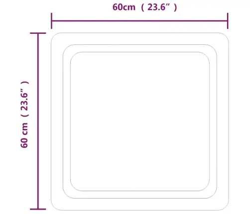 Led Vannitoapeegel, 60X60 Cm