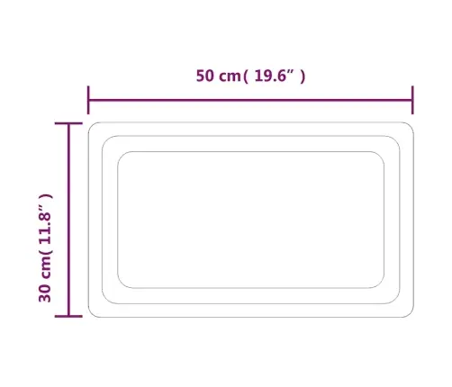 Led-Vannitoapeegel, 50X30 Cm Led-Vannitoapeegel, 50X30 Cm