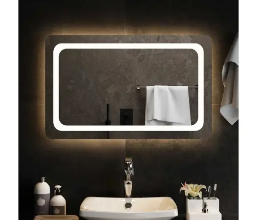Vannasistabas Spogulis Ar Led, 80X50 Cm Vidaxl