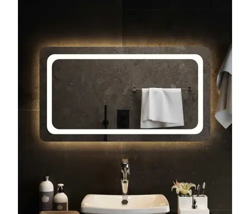 Vonios Kambario Led Veidrodis, 90X50Cm