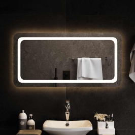 Vannasistabas Spogulis Ar Led, 100X50 Cm Vidaxl