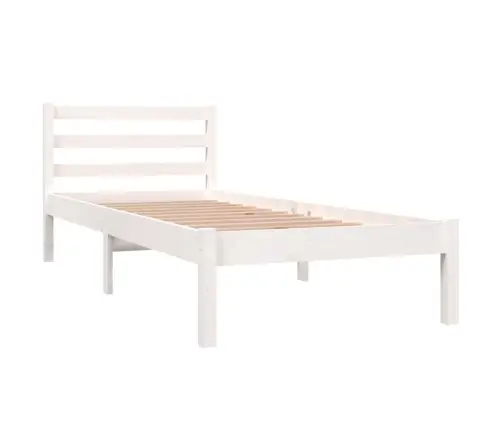 Gultas Rāmis, Priedes Masīvkoks, 75X190 Cm, Balts Vidaxl Gultas Rāmis, Priedes Masīvkoks, 75X190 Cm, Balts Vidaxl