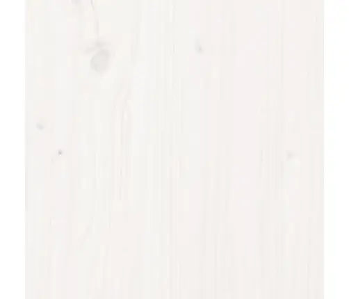 Voodiraam, Täismännipuit, 135 X 190 cm Valge