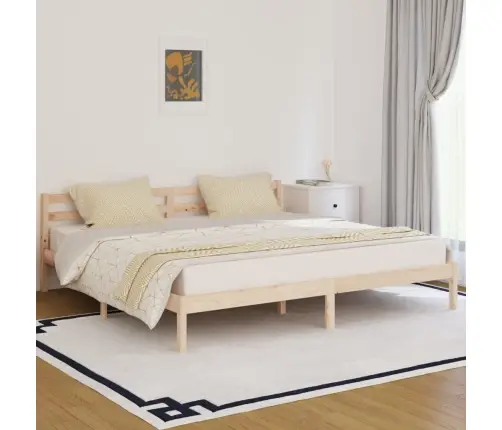 Lovos Rėmas, 200X200cm Pušies Medienos Masyvas