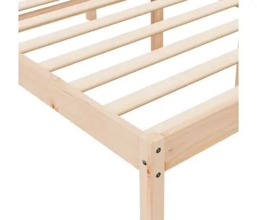 Senioru Gultas Rāmis, 200X200 Cm, Priedes Masīvkoks Vidaxl