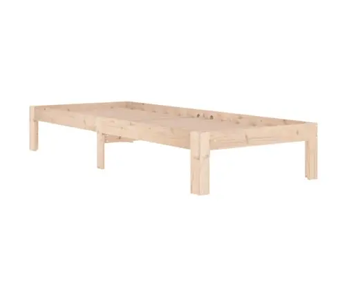 Gultas Rāmis, Masīvkoks, 75X190 Cm, Mazs, Vienvietīgs Vidaxl