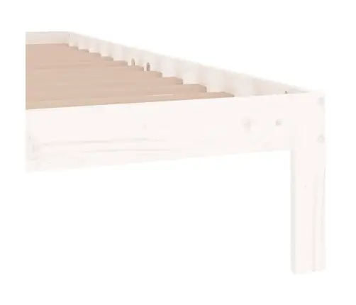 Lovos Rėmas, Baltas, 75X190cm Medienos Masyvas, Vienvietis