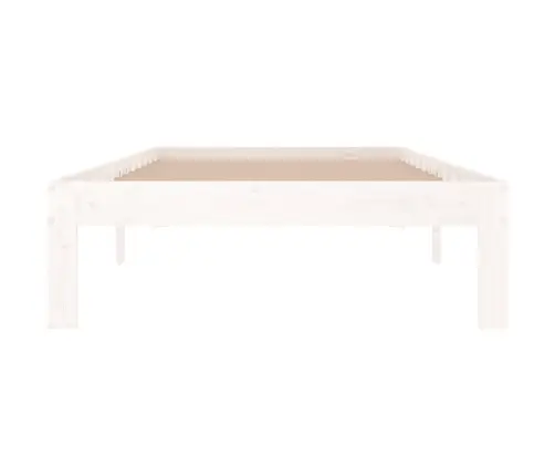 Lovos Rėmas, Baltas, 90X190cm Medienos Masyvas, Vienvietis