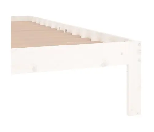 Lovos Rėmas, Baltas, 90X190cm Medienos Masyvas, Vienvietis