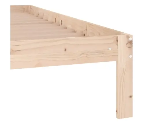 Gultas Rāmis, Priedes Masīvkoks, 140X190 Cm Vidaxl