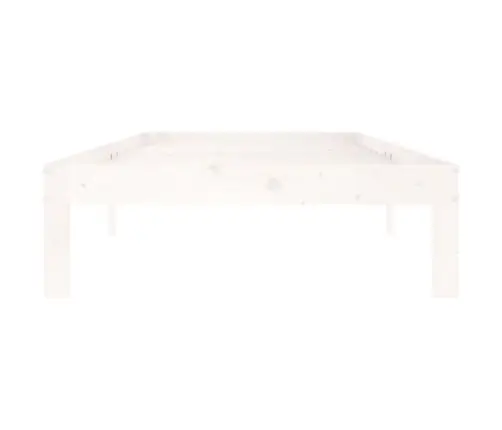 Gultas Rāmis, Balts, Priedes Masīvkoks, 90X200 Cm Vidaxl