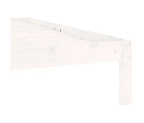 Gultas Rāmis, Balts, Priedes Masīvkoks, 90X200 Cm Vidaxl