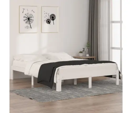 Lovos Rėmas, Baltas, 150X200cm Medienos Masyvas, Didelis