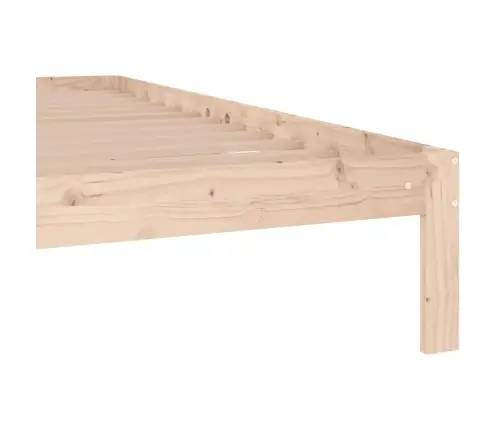 Led-Voodiraam, Valge, 180 X 200 cm Täispuit