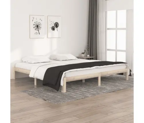 Lovos Rėmas, 200X200cm Pušies Medienos Masyvas