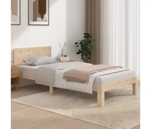 Voodiraam, Täismännipuit, 90 X 190 Cm