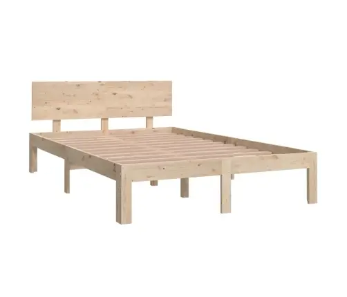 Voodiraam, Täismännipuit, 120 X 190 Cm