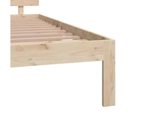Gultas Rāmis, Priedes Masīvkoks, 135X190 Cm, Divvietīgs Vidaxl