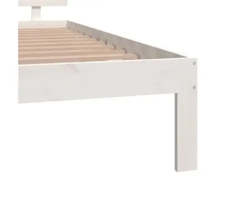 Lovos Rėmas, Baltas, 140X190cm Pušies Medienos Masyvas